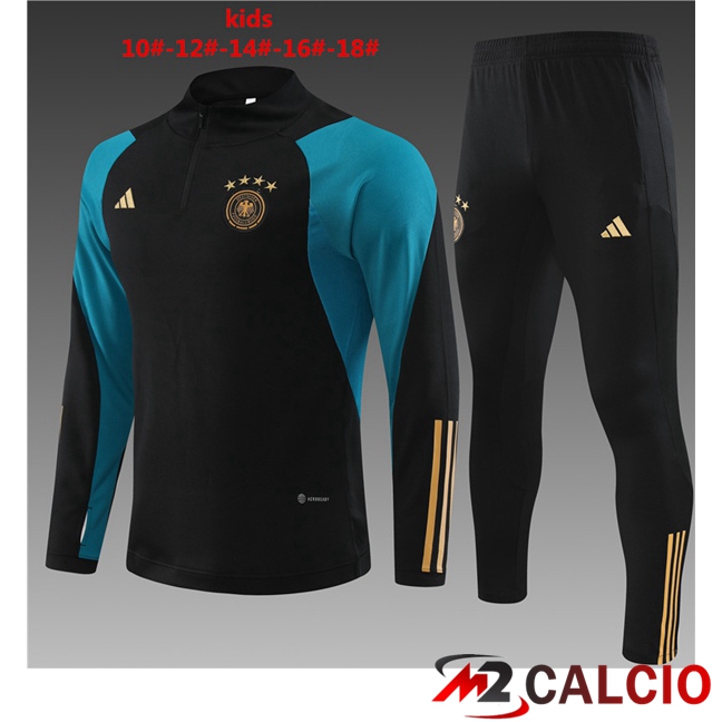Insieme Tuta Calcio Germania Bambino Nero 2023/2024