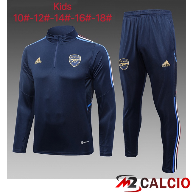 Insieme Tuta Calcio Arsenal Bambino Blu Reale 2023/2024