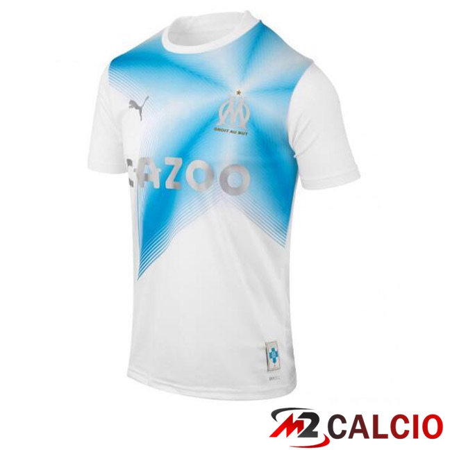 Maglie Calcio Marsiglia OM Edizione 30°Anniversario Bianco Blu 2022/2023