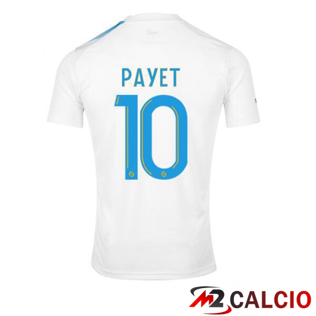 Maglie Calcio Marsiglia OM (PAYET 10) Edizione 30°Anniversario Bianco Blu 2022/2023