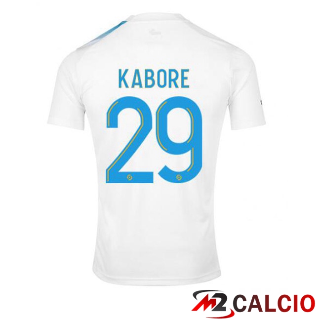 Maglie Calcio Marsiglia OM (KABORE 29) Edizione 30°Anniversario Bianco Blu 2022/2023