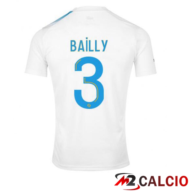 Maglie Calcio Marsiglia OM (BAILLY 3) Edizione 30°Anniversario Bianco Blu 2022/2023