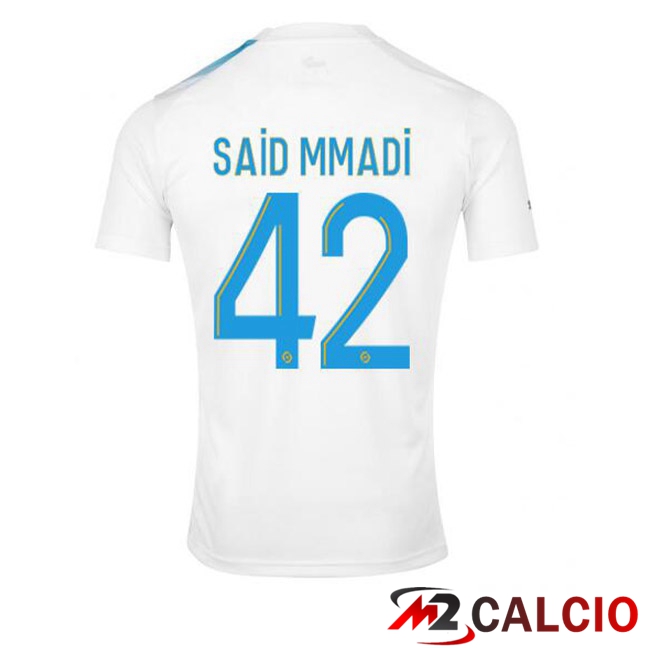 Maglie Calcio Marsiglia OM (SAID MMADI 42) Edizione 30°Anniversario Bianco Blu 2022/2023