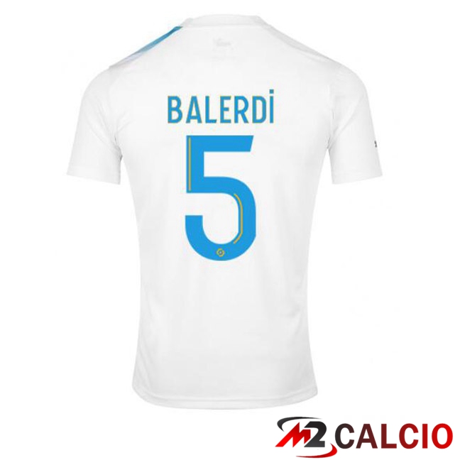 Maglie Calcio Marsiglia OM (BALERDI 5) Edizione 30°Anniversario Bianco Blu 2022/2023