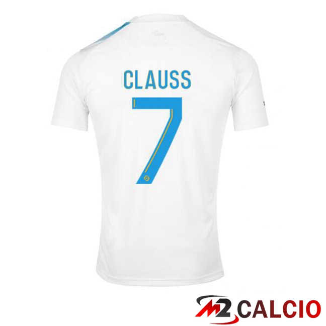Maglie Calcio Marsiglia OM (CLAUSS 7) Edizione 30°Anniversario Bianco Blu 2022/2023