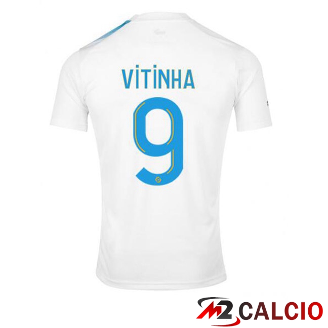 Maglie Calcio Marsiglia OM (VITINHA 9) Edizione 30°Anniversario Bianco Blu 2022/2023