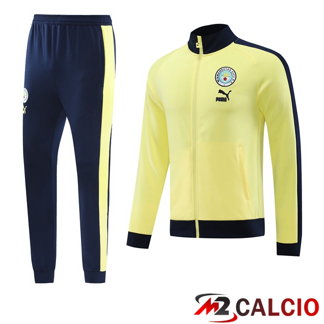 Insieme Tuta Calcio - Giacca Manchester City Giallo 2023/2024