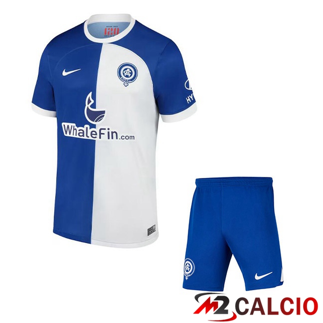 Maglie Calcio Atletico Madrid Bambino Edizione 120°anniversario Blu Bianco 2022/2023