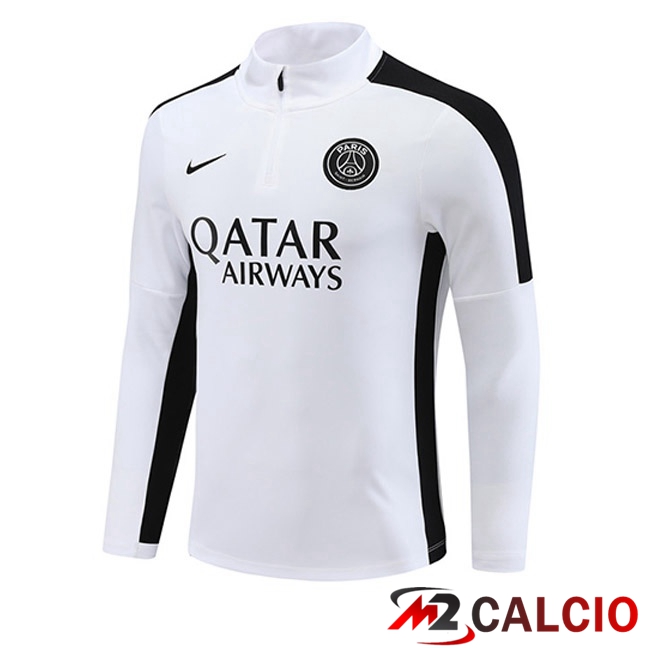Felpa Allenamento Paris PSG Bianco 2023/2024