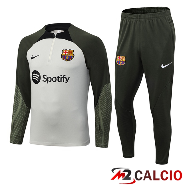 Insieme Tuta Calcio FC Barcellona Grigio 2023/2024