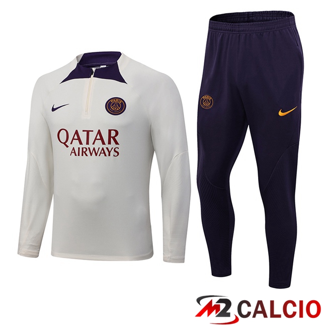 Insieme Tuta Calcio Paris PSG Bianco 2023/2024