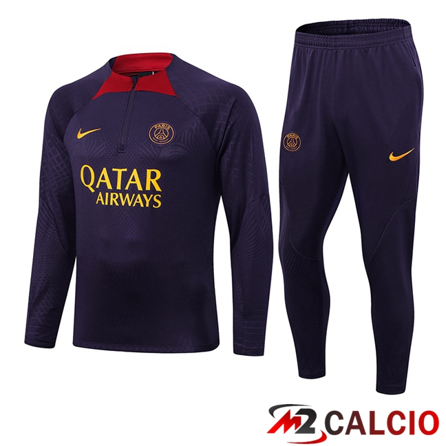 Insieme Tuta Calcio Paris PSG Viola 2023/2024