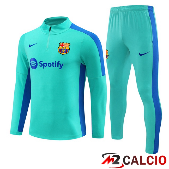 Insieme Tuta Calcio FC Barcellona Cyan 2023/2024