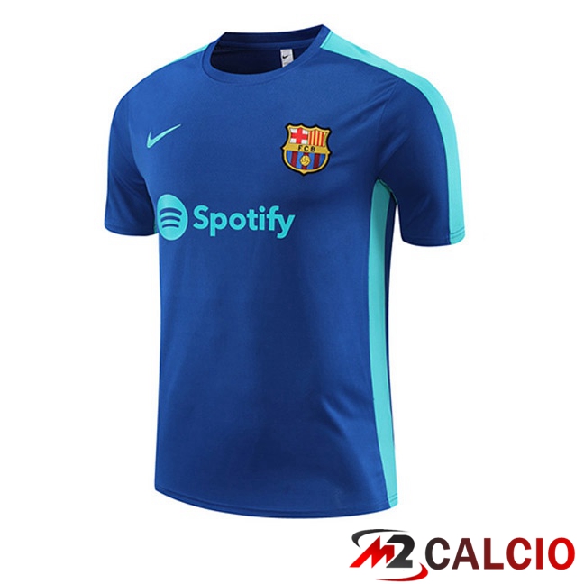 T Shirt Allenamento FC Barcellona Blu 2023/2024