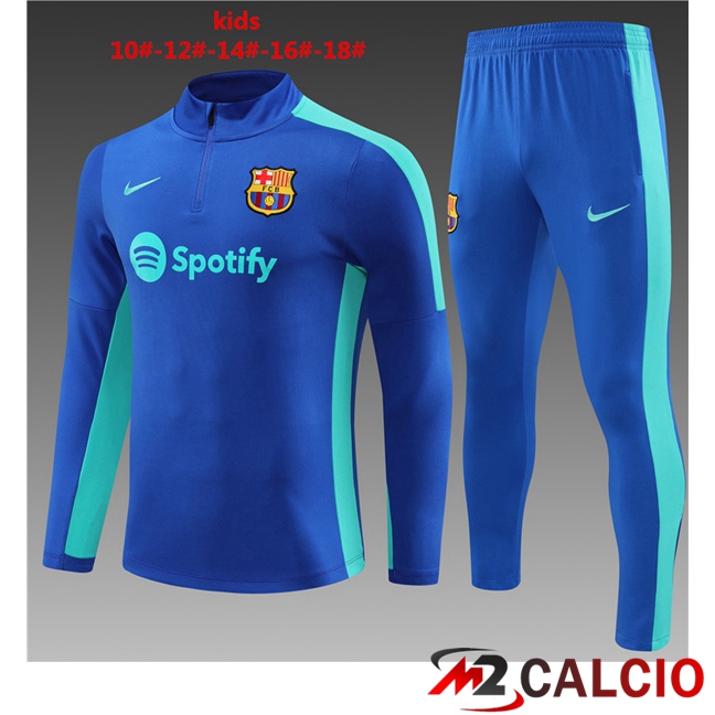 Insieme Tuta Calcio FC Barcellona Bambino Blu 2023/2024