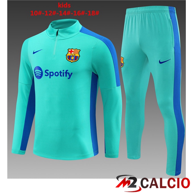 Insieme Tuta Calcio FC Barcellona Bambino Cyan 2023/2024