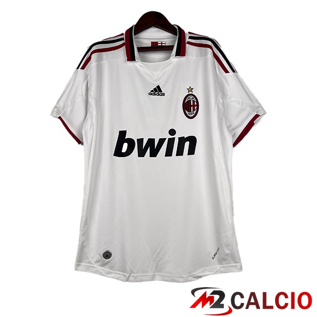 Maglie Calcio AC Milan Retro Seconda Bianco 2009-2010