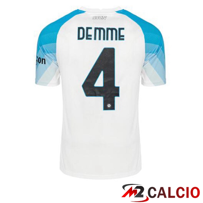 Maglie Calcio SSC Napoli (Demme 4) Face Game Blu Bianco 2022/2023