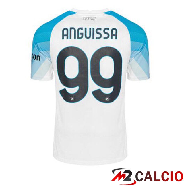 Maglie Calcio SSC Napoli (Anguissa 99) Face Game Blu Bianco 2022/2023