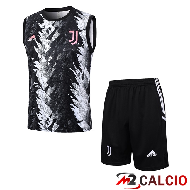 Canotta Calcio Juventus + Pantaloncini Nero Bianco 2023/2024