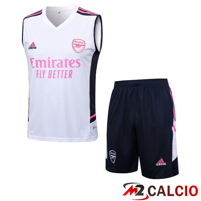 Canotta Calcio Arsenal + Pantaloncini Bianco 2023/2024