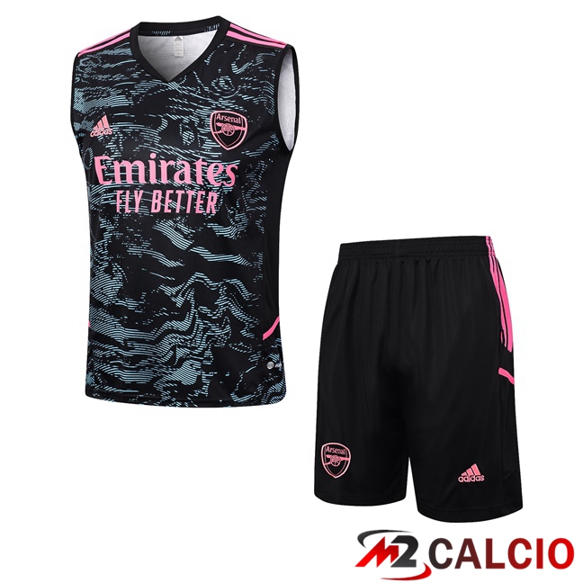 Canotta Calcio Arsenal + Pantaloncini Nero Verde 2023/2024