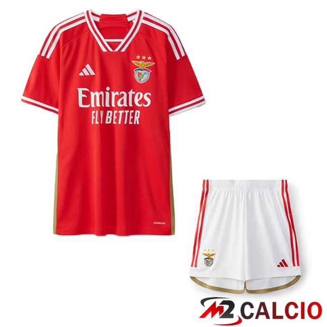Maglia Calcio S.L Benfica Bambino Prima Rosso 2023/2024
