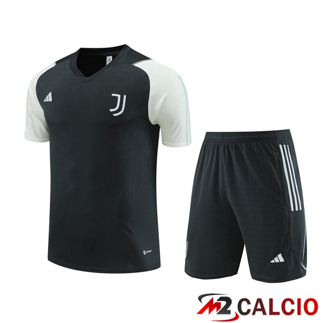 T Shirt Allenamento Juventus + Pantaloncini Grigio 2023/2024