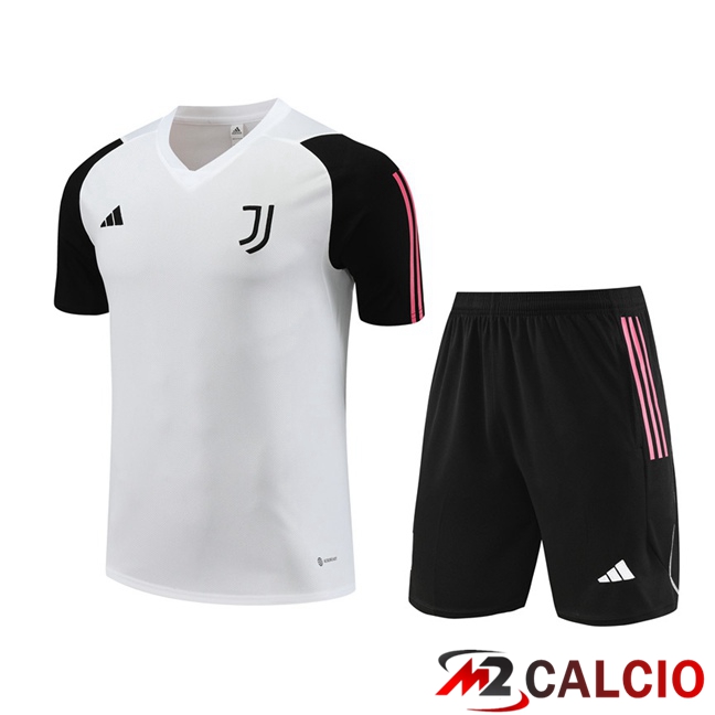 T Shirt Allenamento Juventus + Pantaloncini Bianco 2023/2024