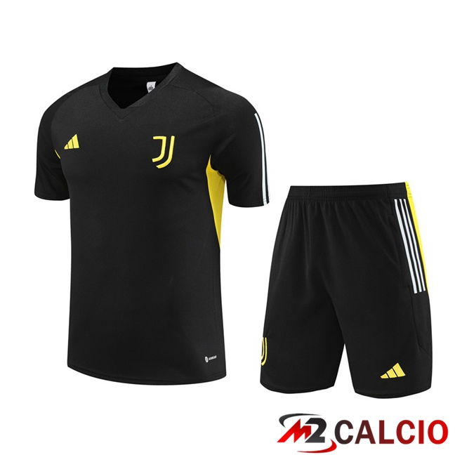 T Shirt Allenamento Juventus + Pantaloncini Nero 2023/2024