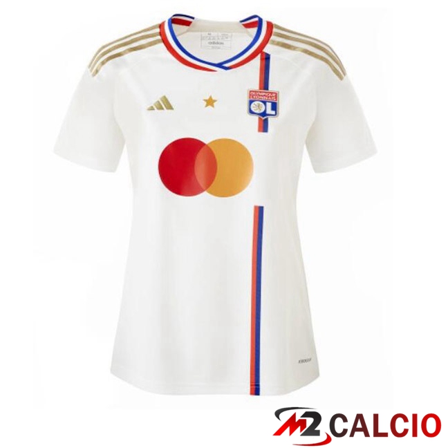Maglia Calcio Lyon OL Donna Prima Bianco 2023/2024