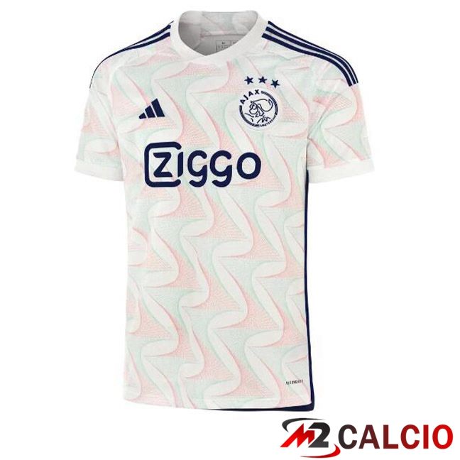 Maglia Calcio AFC Ajax Seconda Bianco 2023/2024