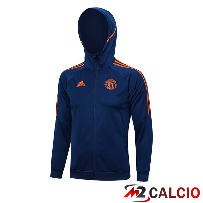 Giacca Con Cappuccio Manchester United Blu 2023/2024