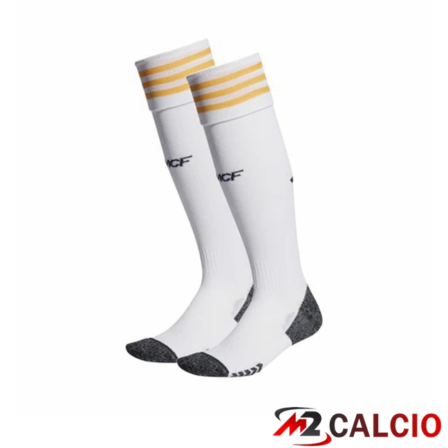 Calzini Calcio Real Madrid Prima Bianco 2023/2024