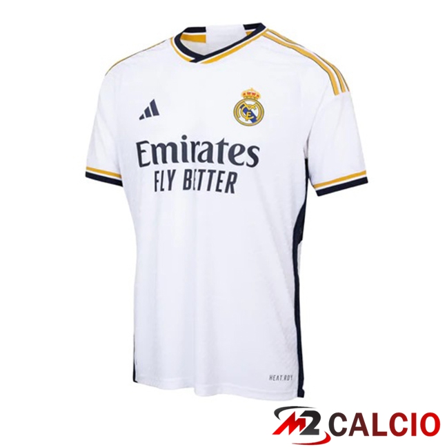 Maglia Calcio Real Madrid Prima Bianco 2023/2024