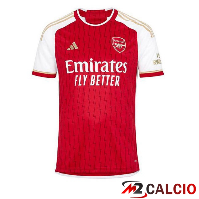 Maglia Calcio Arsenal Prima Rosso Bianco 2023/2024