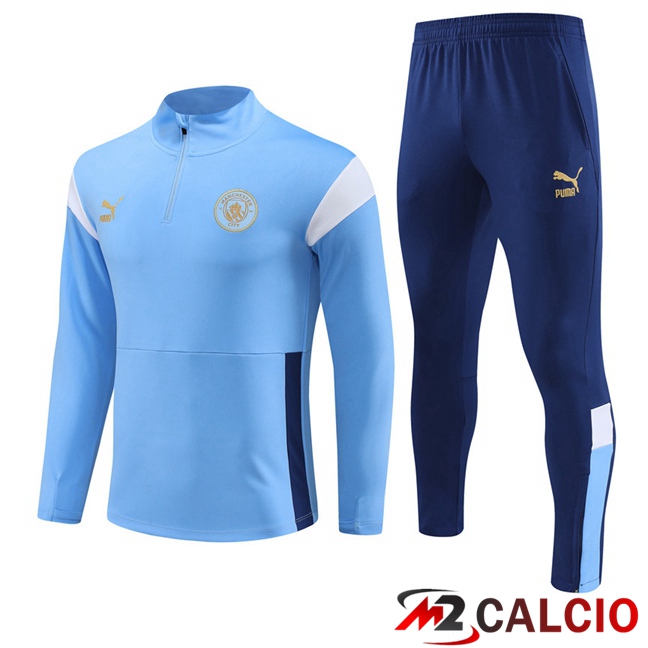 Insieme Tuta Calcio Manchester City Blu 2023/2024