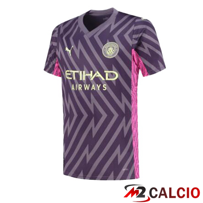 Maglia Calcio Manchester City Portiere Viola 2023/2024