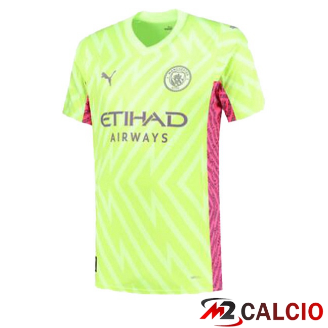 Maglia Calcio Manchester City Portiere Verde 2023/2024