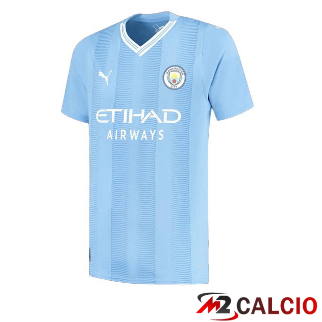 Maglia Calcio Manchester City Prima Blu 2023/2024