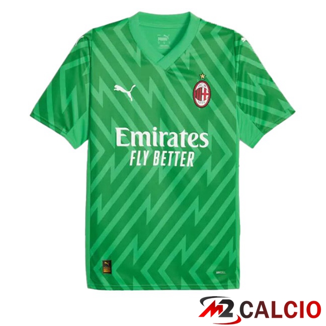 Maglia Calcio AC Milan Portiere Verde 2023/2024