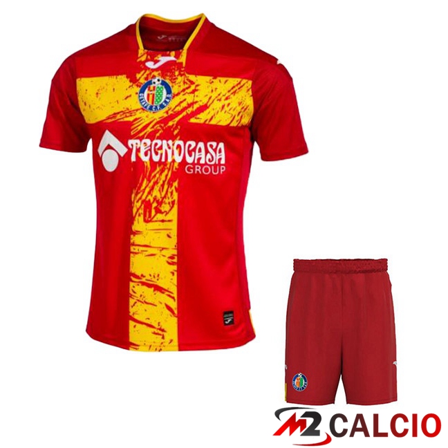 Maglia Calcio Getafe CF Bambino Seconda Rosso 2023/2024