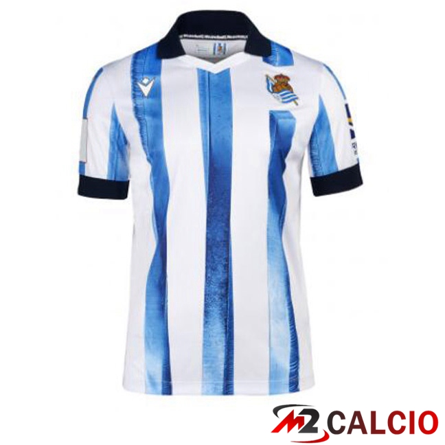 Maglia Calcio Real Sociedad Prima Rosso Bianco 2023/2024