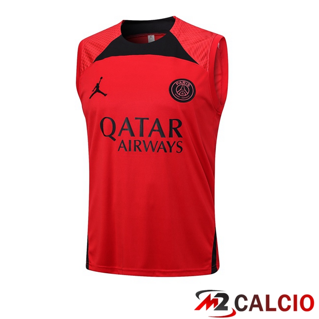 Canotta Calcio Paris PSG Rosso 2023/2024