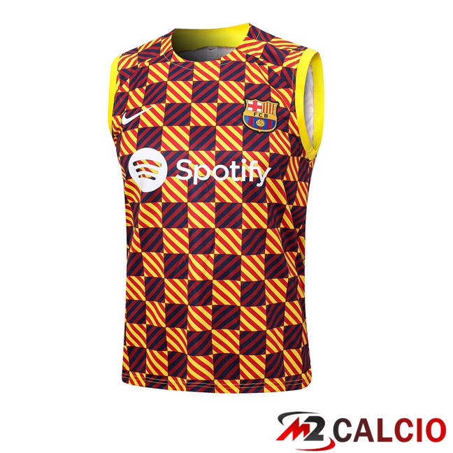Canotta Calcio FC Barcellona Giallo 2023/2024