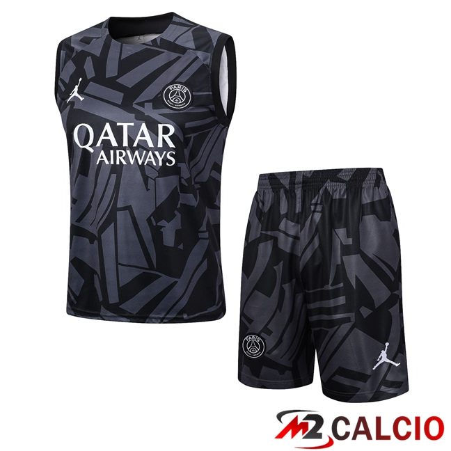 Canotta Calcio Paris PSG + Pantaloncini Nero 2023/2024