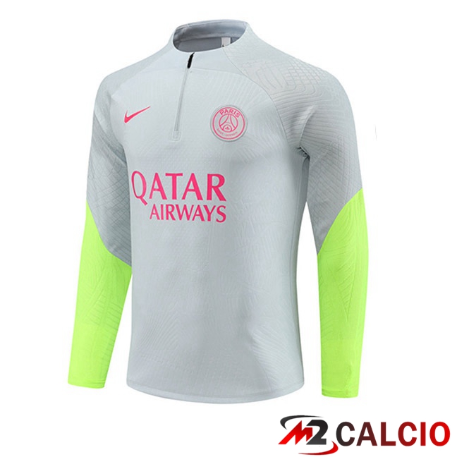Felpa Allenamento Paris PSG Grigio 2023/2024