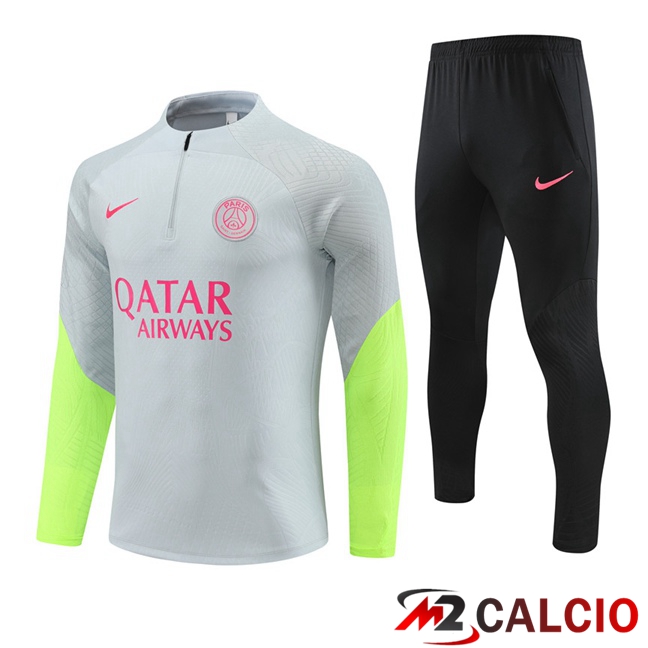 Insieme Tuta Calcio Paris PSG Grigio 2023/2024