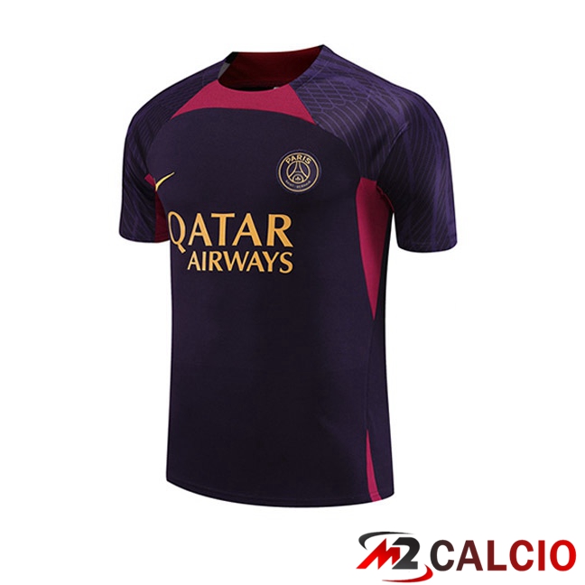 T Shirt Allenamento Paris PSG Viola 2023/2024