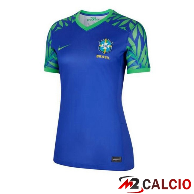 Maglia Calcio Brasile Donna Seconda Blu 2023/2024